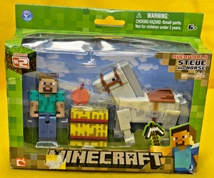 Vintage Minecraft Steve & Pferd Spielzeug Gelenk Serie 2 2014 - Bild 1 von 7