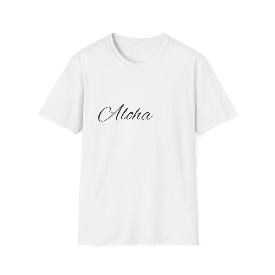 Camiseta Aloha Unisex Estilo Suave, Camiseta Informal de Verano, Ropa de Playa Foto 1 de 1