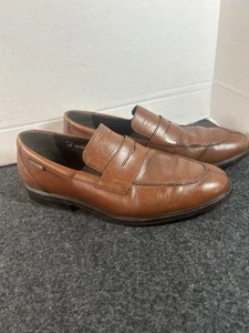 Mephisto Kurtis Brown Mens Size 11 Hopper Elasticated Slip-On Loafers - Picture 1 of 14