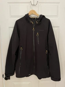 Craghoppers Aqua Dry Mens XL Black Lined Waterproof Windproof Hooded Jacket - Picture 1 of 12