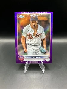 2022 Topps Chrome Update Series CHRIS ARCHER Purple Refractor TWINS #USC113 - Picture 1 of 2