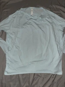 Lululemon Hold Tight Long Sleeve Shirt Blue Women's Size 6 - Picture 1 of 7