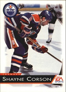 1994 EA Sports Oilers Hockey Card #46 Shayne Corson