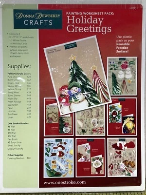 Paquete de 6 hojas de trabajo de patrones de pintura Dewberry de colección saludos navideños Foto 1 de 4