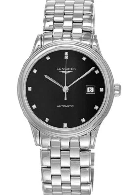 Longines Flagship Automatic Diamond 40MM Men's Watch L4.984.4.57.6 / L49844576 - Image 1 of 4