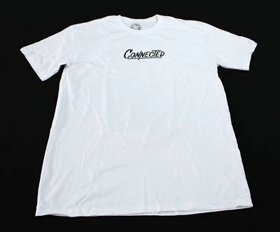 Connected Unisex Adult S/S Crew Neck Logo Graphic Printed Tee CL8 White Size XL - Image 1 of 4