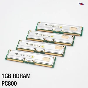 1GB 4x256MB RDRAM PC800 RIMM ECC SAMSUNG MR18R082GBN1-CK8 800-45 SERVER RAM TOP - Bild 1 von 3