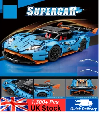 Car Building Blocks Toy Sports 1103Pcs Car Puzzle Assembly Kids Toys - Image 1 of 4