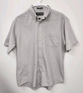 David Taylor Single Needle Tailoring Short Sleeve Pocket Shirt Men's 16.5 1451 - Picture 1 of 7