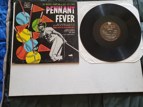 1964 Baltimore Orioles Pennant Fever LP Record MLB Vintage NM-M Cover
