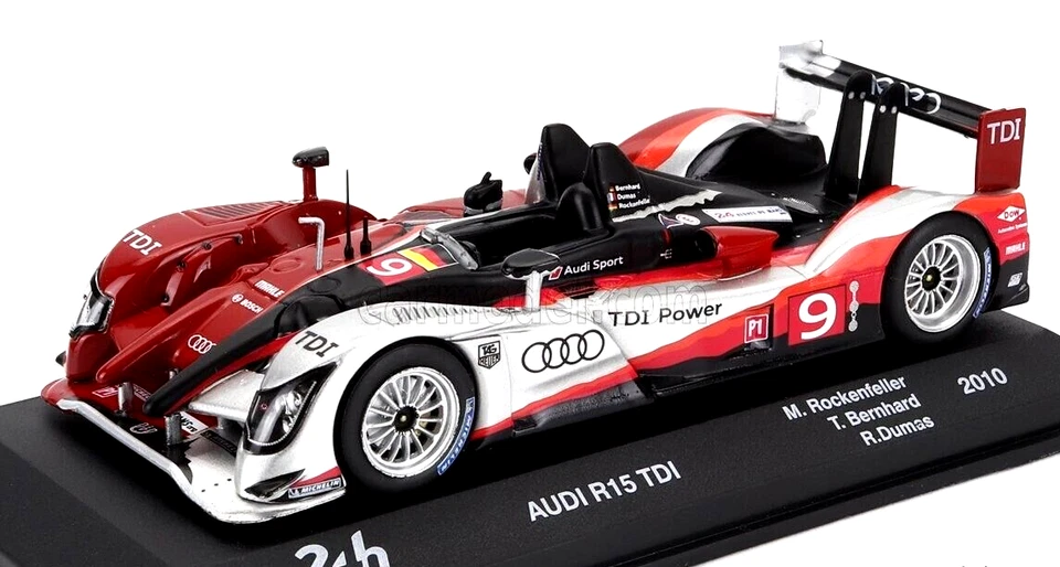 ATLAS 1/43 AUDI R15 TDI #9 GANADOR LE MANS 2010 M. ROCKENFELLER/T.BERNHARD/R.DUMAS Foto 1 de 4