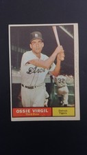 1961 Topps baseball card # 67 Ossie Virgil  ( GOOD CONDITION)