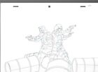 2009 Gi Joe Cartoon Animation 115X825 Pencil Drawing Duke And Scarlett D51 5
