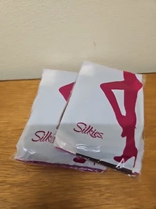 SILKIES NEU Queen/X-Large Mokka Mikrofaser Strumpfhose feste Strumpfhose Elasthan - Bild 1 von 3