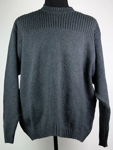 Suéter de colección Rei gris cuello redondo mezcla lana de cordero para hombre XL - Imagen 1 de 2
