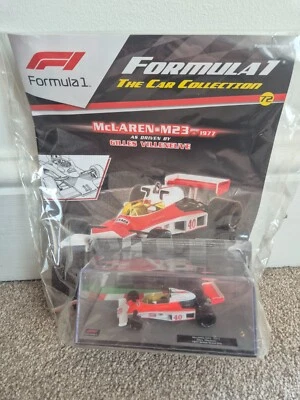 1/43 F1 FORMULA 1 CAR COLLECTION - MCLAREN M23 GILLES VILLENEUVE 1977 #72 NEW - Image 1 of 3