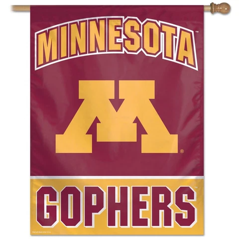 MINNESOTA GOLDEN GOPHERS 28"X40" BANNER FLAG BRAND NEW FREE SHIPPING WINCRAFT Cover