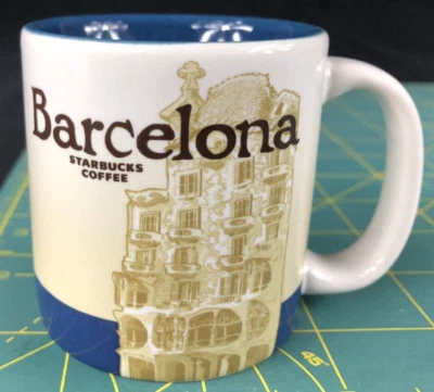 Starbucks Coffee 3oz Mini Mug Barcelona Espresso Collector Series - Image 1 of 4