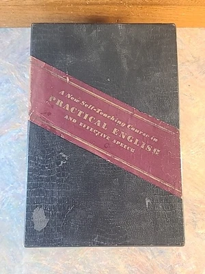 Old, 1936 Self-Teaching Course in Practical English and Effective Speech Box Set - Image 1 of 4