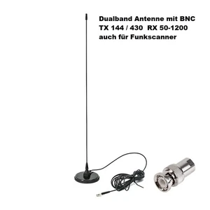 DUALBAND UHF VHF BETRIEBSFUNK TAXIFUNK ANTENNE 2M 70cm 56cm BNC - Bild 1 von 1