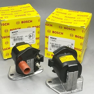GENUINE Bosch Ignition Coil 2PCS For 1990-1992 Mercedes-Benz 500SL 0221502431 - Image 1 of 4