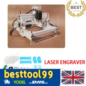 Máquina de marcado láser CNC USB 220 V 3 ejes mini cortadora de madera metalistería Reino Unido - Imagen 1 de 11