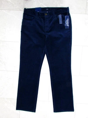 Pantalones de pana CHAPS para mujer talla 12 regular L32 azul tiro medio rectos adelgazantes nuevos con etiquetas Foto 1 de 4