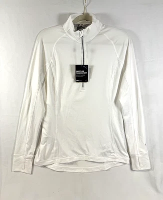 Puma Mujer Manga Larga 1/4 Cremallera Blanco 577943 Talla Mediana (NUEVO CON ETIQUETAS) Foto 1 de 4