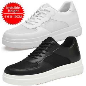 Elevator Shoes Men's 6/8/10 Cm Unisex Height Adjustable Shoes Height Lift - Imagen 1 de 18