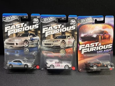 风火轮 Fast and Furious 本田 S2000 讴歌 Integra Remix Villains 批量 3 件 — 第 1/4 张图片