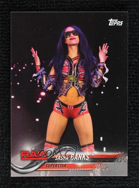 2018 Topps WWE Then Now Forever Image Variation SP Sasha Banks #171 - Image 1 of 2