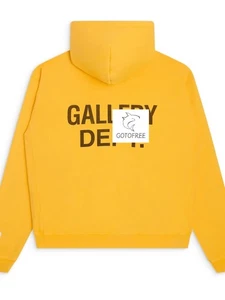 GOTOFREE MENS WOMENS GD 90'S GD LOGO HOODIE  PULLOVER HOODED JUMPER SWEATSHIRT  - Picture 1 of 10