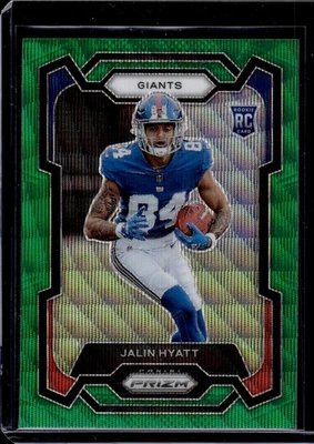 2023 Panini Prizm - Rookies Jalin Hyatt #378 Green Wave Prizm (RC) - Image 1 of 2