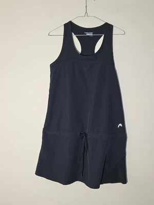 HEAD Black Tennis Dress – Women’s Size Small – Sleeveless – Racerback – Drawstri - Image 1 of 4