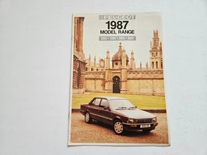 PEUGEOT 205 309 305 505 SALES BROCHURE 1987 - Picture 1 of 9