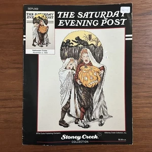Stoney Creek Saturday Evening Post Halloween Tricks Cross Stitch Pattern - Picture 1 of 3