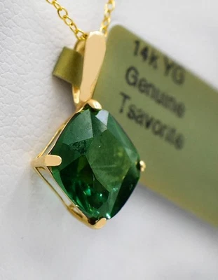 COLGANTE TSAVORITA ORIGINAL 4,05 quilates ORO AMARILLO 14k - Servicio de tasación gratuito Foto 1 de 4