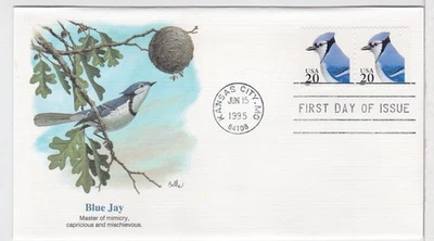 TurtlesTradingPost- Blue Jay 1995 #2483 FDC- Fleetwood  Cachet - Image 1 of 2
