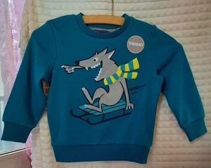 Thermo Pullover, Gr.92,  blau - Bild 1 von 1