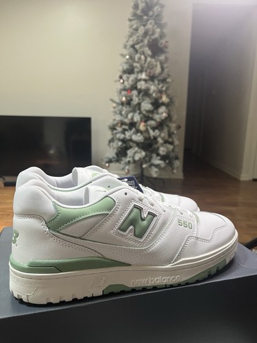 New Balance 550 Bianco Verde Menta Bb550FS1 Uomo Us Taglia 13