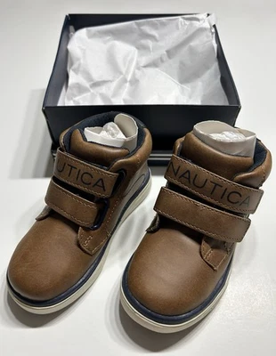 NUEVO Nautica Niño Pequeño Vulc Bota Gancho y Cierre de Lazo -KA0154 Pierson DBL/Tan Talla 8 Foto 1 de 4