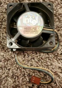 Genuine Intel Cooling Fan A46002-003 DC12V  O.24A Sanyo Denki (Fan Only) - Picture 1 of 5
