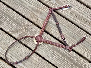 CWD ausgefallen genähte gepolsterte Monokrone Figur 8 Nasenriemen Caveson-Neu ohne Etikett-Größe 2 (Warmblut) - Bild 1 von 8