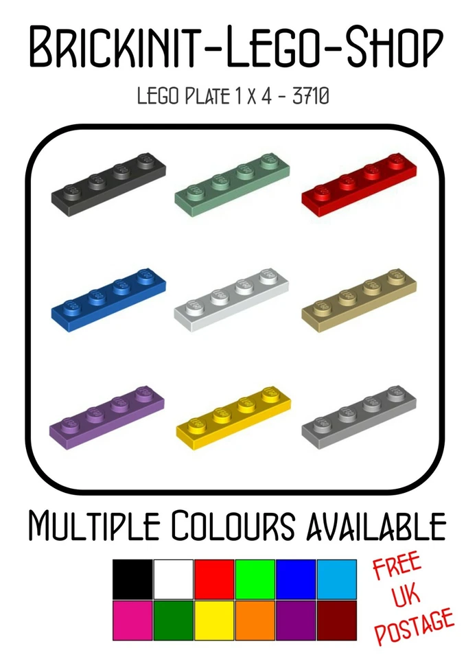 Lego 1x4 Plate (3710) x15 a set *Choose your Colour* BRAND NEW *FREE UK POSTAGE* - Image 1 of 1