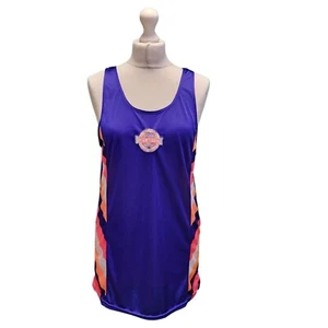 Vintage Reebok Sports Vest Blue Round Neck Sleeveless Basketball M - Picture 1 of 7