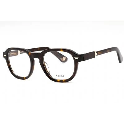 Police Men's Eyeglasses Dark Tortoise Plastic Round Full Rim Frame VPLG81 722Y - Image 1 of 2