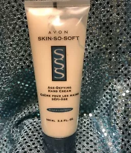 Crema de manos AVON Skin So Soft Age Defying renovar y refrescar 3,4 oz, nuevo de lote antiguo - Imagen 1 de 1