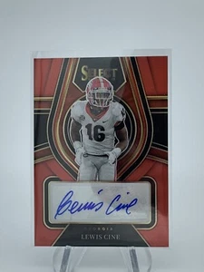 Selecciones del draft Panini Select 2022 Lewis Cine rojo automático Vikings Georgia RC - Imagen 1 de 2