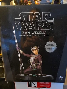 Gentle Giant STAR WARS Statue ZAM WESSEL #349/500 Clone Wars Boba Jango SEALED - Picture 1 of 8