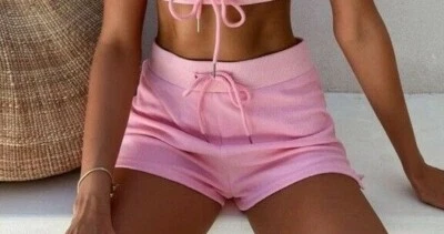 Pantalones Cortos Tiger Mist Rosa Pastel ESTEE Playa Pista Algodón/Spandex Talla Pequeña Foto 1 de 4